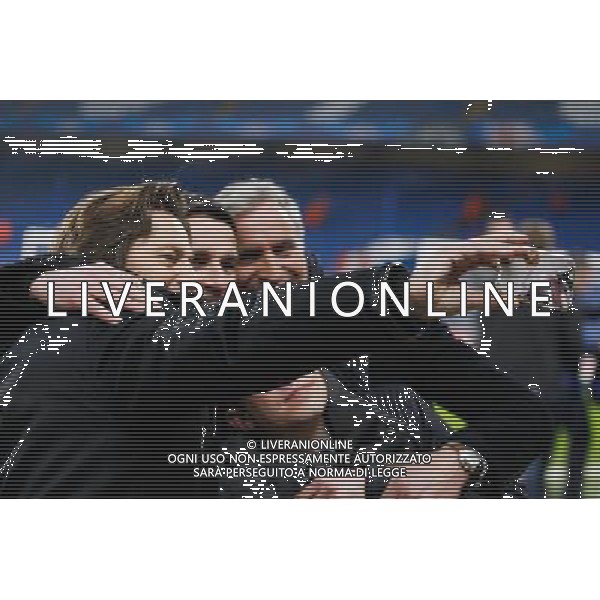 Selfie Daniel BRAVO / Remi GARDE / David GINOLA / Gregoire MARGOTTON - 11.03.2015 - Chelsea / Paris Saint Germain - 1/8Finale Champions League Photo : Johnny Fidelin / Icon Sport AG ALDO LIVERANI SAS ONLY ITALY
