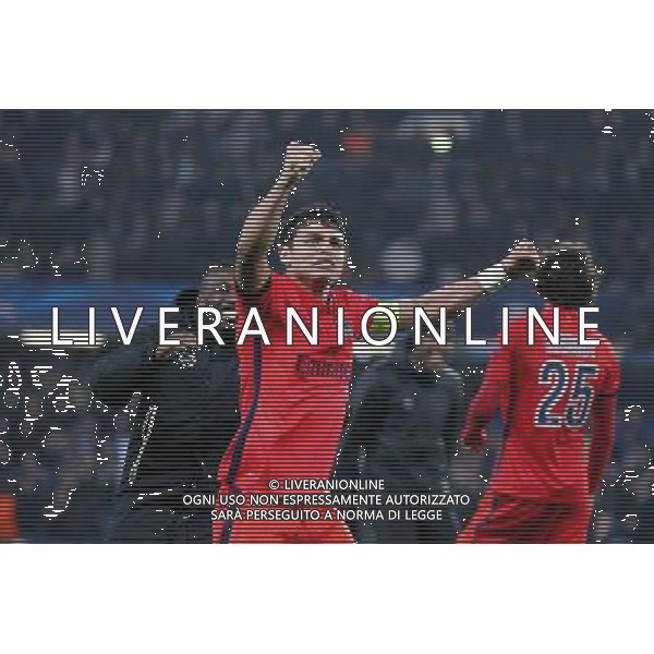 Joie PSG - Thiago SILVA - 11.03.2015 - Chelsea / Paris Saint Germain - 1/8Finale Champions League Photo : Johnny Fidelin / Icon Sport AG ALDO LIVERANI SAS ONLY ITALY