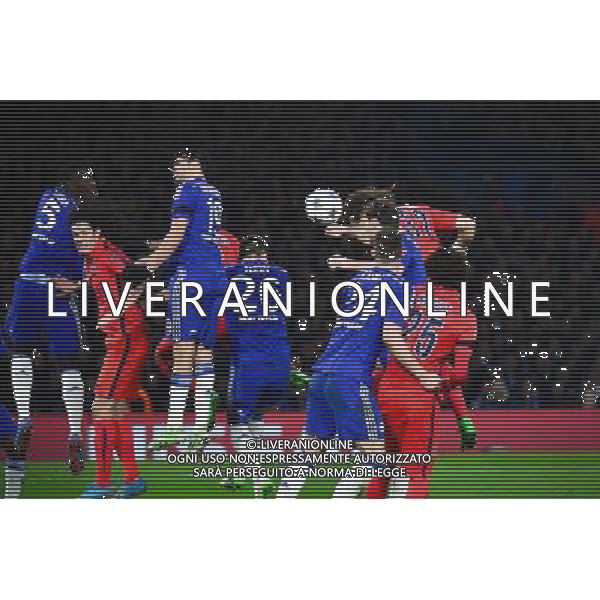 Goal David LUIZ - 11.03.2015 - Chelsea / Paris Saint Germain - 1/8Finale retour Champions League Photo : Dave Winter / Icon Sport AG ALDO LIVERANI SAS ONLY ITALY