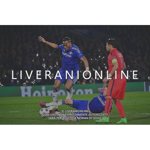 Didier DROGBA / Gary CAHILL - 11.03.2015 - Chelsea / Paris Saint Germain - 1/8Finale retour Champions League Photo : Dave Winter / Icon Sport AG ALDO LIVERANI SAS ONLY ITALY