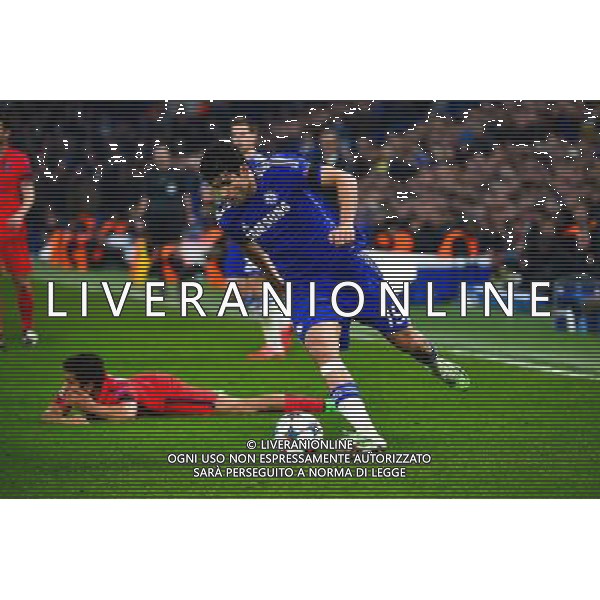 Diego COSTA / MARQUINHOS - 11.03.2015 - Chelsea / Paris Saint Germain - 1/8Finale retour Champions League Photo : Dave Winter / Icon Sport AG ALDO LIVERANI SAS ONLY ITALY
