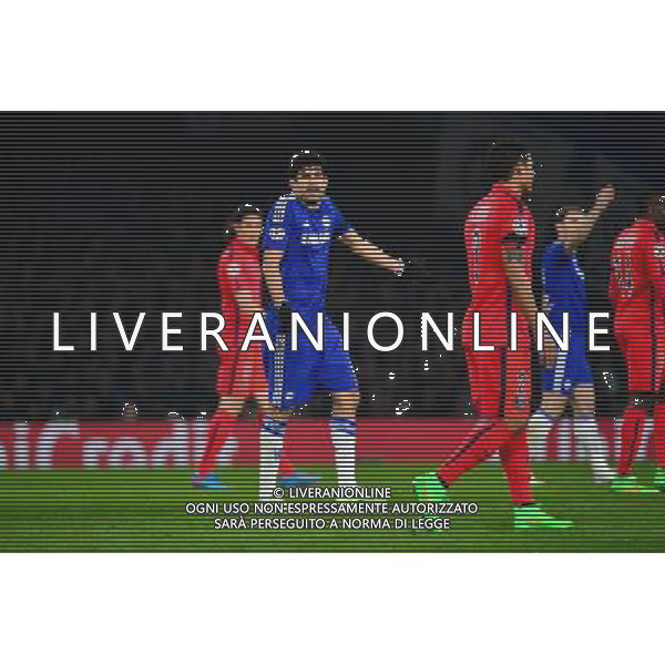 Diego COSTA / Thiago SILVA - 11.03.2015 - Chelsea / Paris Saint Germain - 1/8Finale retour Champions League Photo : Dave Winter / Icon Sport AG ALDO LIVERANI SAS ONLY ITALY