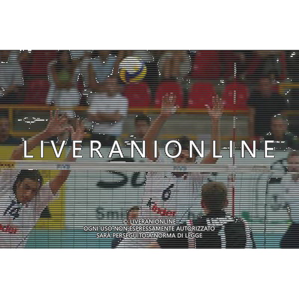 Verona 29/06/2003 World League 2003 Italia - Germania Volley nella foto PAPI SAMUELE E FEI ALESSANDRO foto Paola Garbuio/Agenzia Aldo Liverani