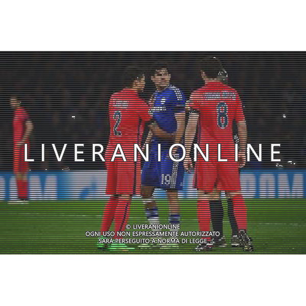 Diego COSTA / Thiago SILVA / Thiago MOTTA - 11.03.2015 - Chelsea / Paris Saint Germain - 1/8Finale retour Champions League Photo : Dave Winter / Icon Sport AG ALDO LIVERANI SAS ONLY ITALY