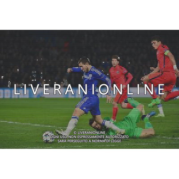 Eden HAZARD / Salvatore SIRIGU - 11.03.2015 - Chelsea / Paris Saint Germain - 1/8Finale retour Champions League Photo : Dave Winter / Icon Sport AG ALDO LIVERANI SAS ONLY ITALY