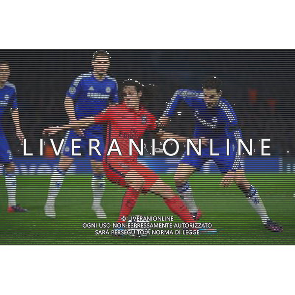 Edinson CAVANI / Cesc FABREGAS - 11.03.2015 - Chelsea / Paris Saint Germain - 1/8Finale retour Champions League Photo : Dave Winter / Icon Sport AG ALDO LIVERANI SAS ONLY ITALY