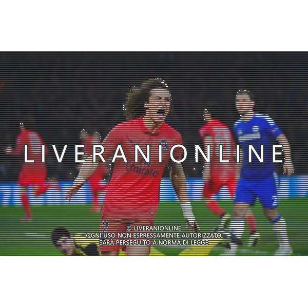 Joie David LUIZ - 11.03.2015 - Chelsea / Paris Saint Germain - 1/8Finale retour Champions League Photo : Dave Winter / Icon Sport AG ALDO LIVERANI SAS ONLY ITALY