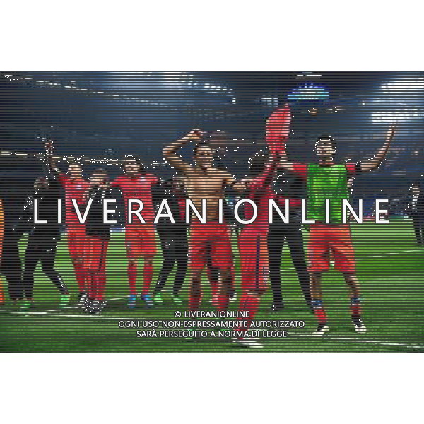 Joie PSG - MARQUINHOS - 11.03.2015 - Chelsea / Paris Saint Germain - 1/8Finale retour Champions League Photo : Dave Winter / Icon Sport AG ALDO LIVERANI SAS ONLY ITALY