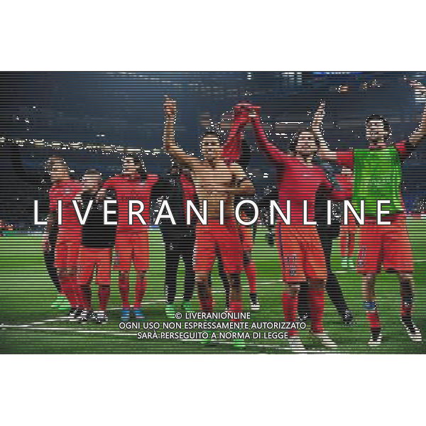 Joie PSG - MARQUINHOS - 11.03.2015 - Chelsea / Paris Saint Germain - 1/8Finale retour Champions League Photo : Dave Winter / Icon Sport AG ALDO LIVERANI SAS ONLY ITALY