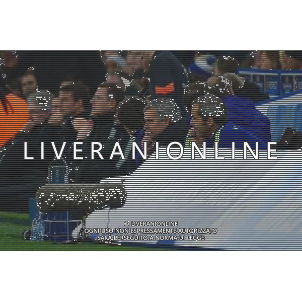 Jose MOURINHO / Christophe LOLLICHON - 11.03.2015 - Chelsea / Paris Saint Germain - 1/8Finale retour Champions League Photo : Dave Winter / Icon Sport AG ALDO LIVERANI SAS ONLY ITALY
