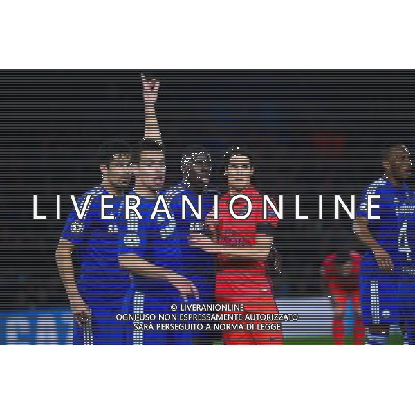 Kurt ZOUMA / Edinson CAVANI - 11.03.2015 - Chelsea / Paris Saint Germain - 1/8Finale retour Champions League Photo : Dave Winter / Icon Sport AG ALDO LIVERANI SAS ONLY ITALY