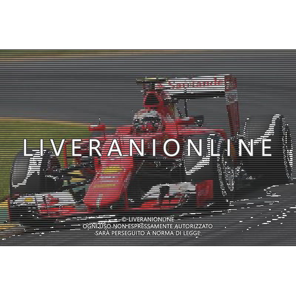 Kimi Raikkonen (FIN) Ferrari SF15-T. 14.03.2015. Formula 1 World Championship, Rd 1, Australian Grand Prix, Albert Park, Melbourne, Australia, Qualifying Day. AG ALDO LIVERANI SAS ONLY ITALY