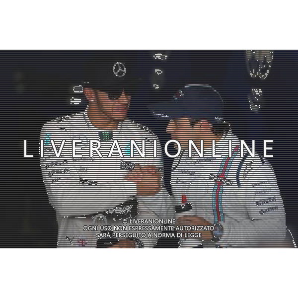 Lewis Hamilton (GBR), Mercedes AMG F1 Team and Felipe Massa (BRA), Williams F1 Team 14.03.2015. Formula 1 World Championship, Rd 1, Australian Grand Prix, Albert Park, Melbourne, Australia, Qualifying Day. AG ALDO LIVERANI SAS ONLY ITALY