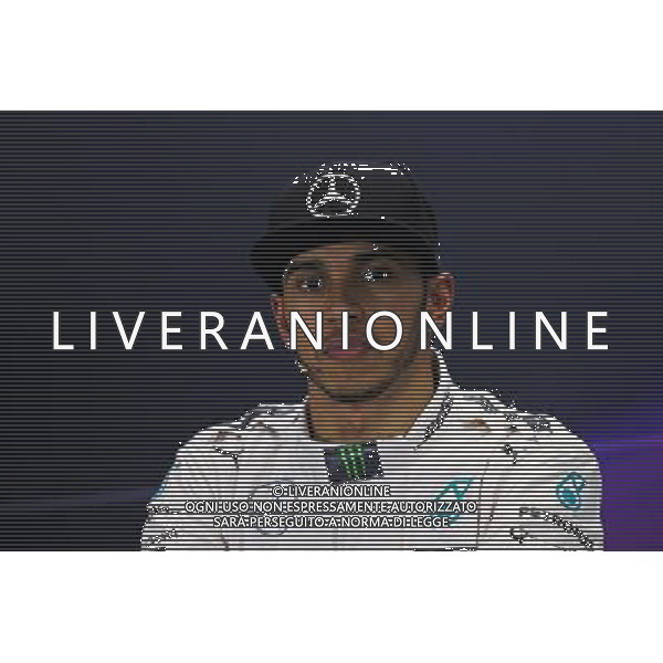 Lewis Hamilton (GBR) Mercedes AMG F1 in the FIA Press Conference. 14.03.2015. Formula 1 World Championship, Rd 1, Australian Grand Prix, Albert Park, Melbourne, Australia, Qualifying Day. AG ALDO LIVERANI SAS ONLY ITALY