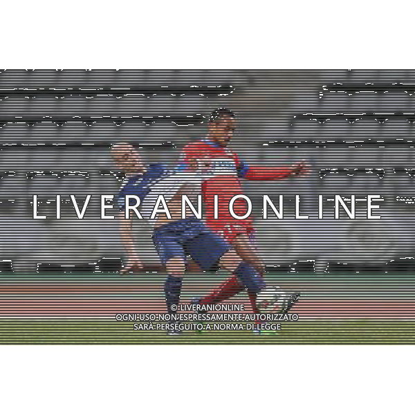 Idriss Ech Chergui / Loic Damour - 13.03.2015 - Paris FC / Frejus Saint Raphael - 24eme journee National Photo : Anthony Dibon / Icon Sport AG ALDO LIVERANI SAS ONLY ITALY