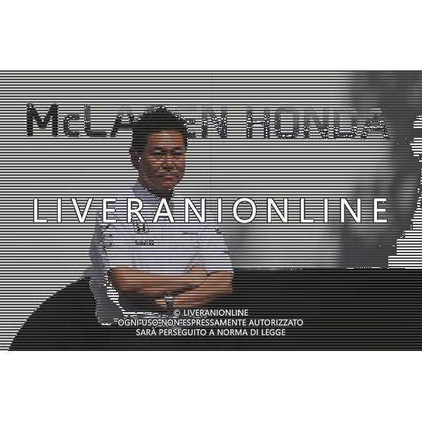 Yasuhisa Arai (JPN) Honda Motorsport Chief Officer. 15.03.2015. Formula 1 World Championship, Rd 1, Australian Grand Prix, Albert Park, Melbourne, Australia, Race Day. AG ALDO LIVERANI SAS ONLY ITALY