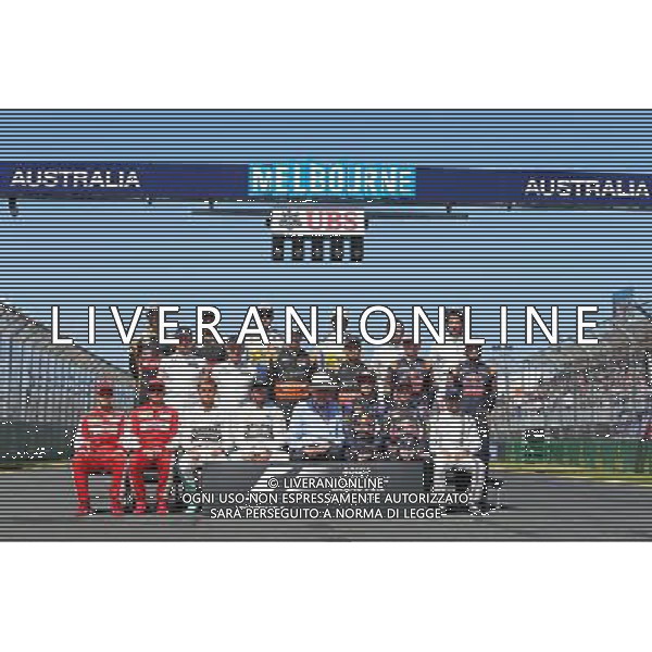 Ron Walker (AUS) Chairman of the Australian GP Corporation with the drivers start of season photograph. 15.03.2015. Formula 1 World Championship, Rd 1, Australian Grand Prix, Albert Park, Melbourne, Australia, Race Day. AG ALDO LIVERANI SAS ONLY ITALY