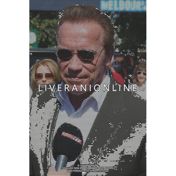 Arnold Schwarzenegger (USA). 15.03.2015. Formula 1 World Championship, Rd 1, Australian Grand Prix, Albert Park, Melbourne, Australia, Race Day. AG ALDO LIVERANI SAS ONLY ITALY