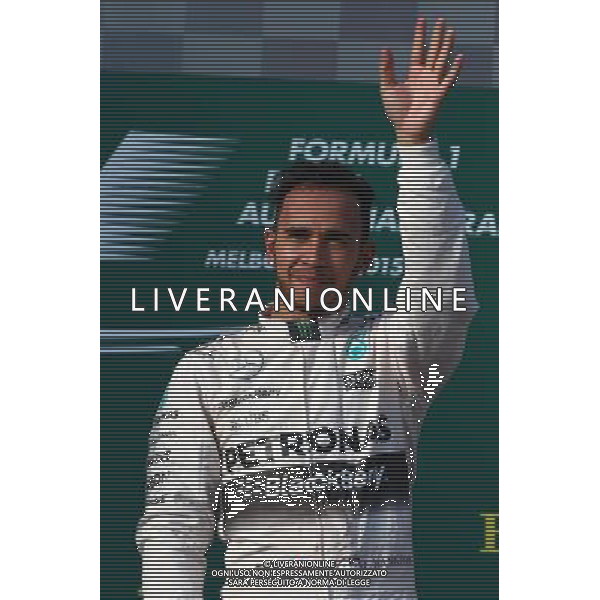 1st place Lewis Hamilton (GBR) Mercedes AMG F1. 15.03.2015. Formula 1 World Championship, Rd 1, Australian Grand Prix, Albert Park, Melbourne, Australia, Race Day. AG ALDO LIVERANI SAS ONLY ITALY