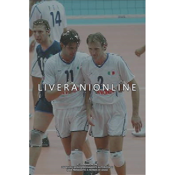 Verona 29/06/2003 World League 2003 Italia - Germania Volley nella foto ZLATANOV HRISTO, MEONI MARCO foto Paola Garbuio/Agenzia Aldo Liverani