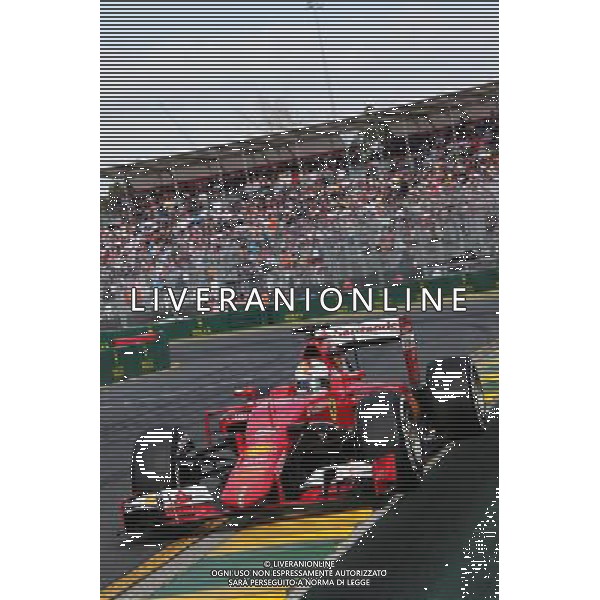 Sebastian Vettel (GER) Ferrari SF15-T. 15.03.2015. Formula 1 World Championship, Rd 1, Australian Grand Prix, Albert Park, Melbourne, Australia, Race Day. AG ALDO LIVERANI SAS ONLY ITALY