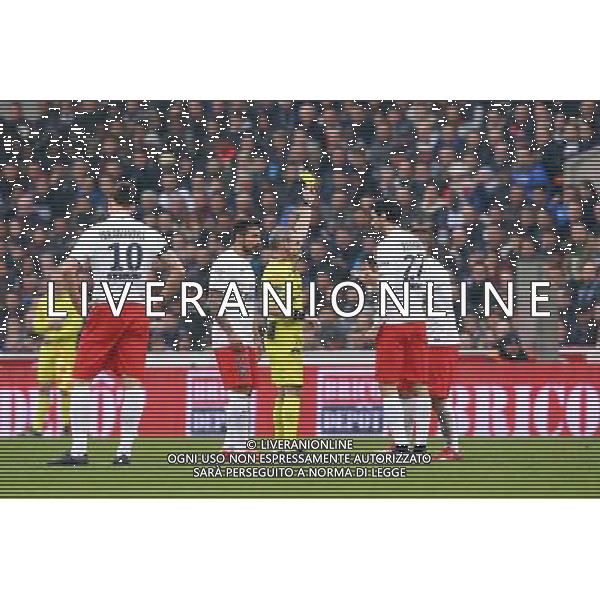 Arbitre Lionel Jaffredo / Javier PASTORE - 15.03.2015 - Bordeaux / Paris Saint Germain - 29e journee Ligue 1 Photo : Manuel Blondeau / Icon Sport AG ALDO LIVERANI SAS ONLY ITALY