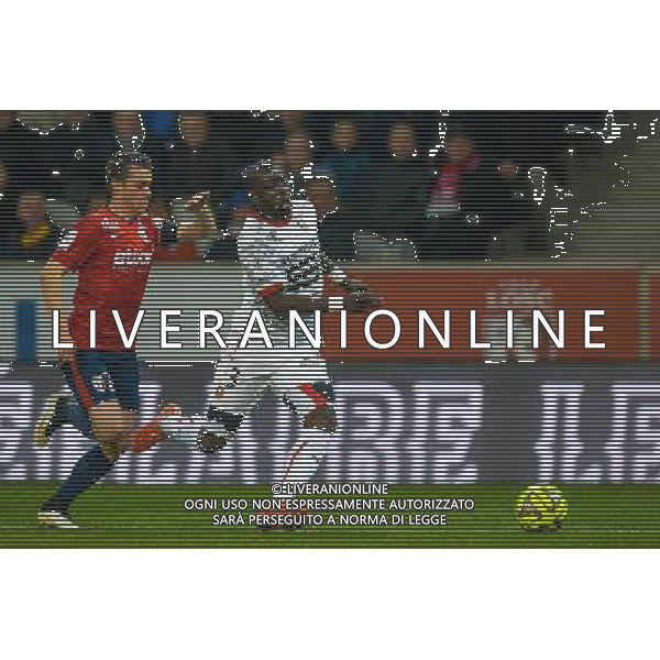 Chiekh M Bengue / Sebastien Corchia - 15.03.2015 - Lille / Rennes - 29e journee Ligue 1 Photo : Andre Ferreira / Icon Sport AG ALDO LIVERANI SAS ONLY ITALY