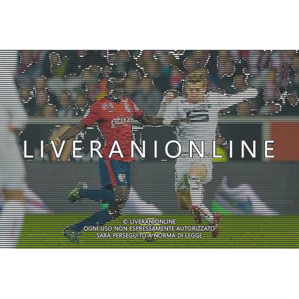 Idrissa Gueye / Pedro Henrique - 15.03.2015 - Lille / Rennes - 29e journee Ligue 1 Photo : Andre Ferreira / Icon Sport AG ALDO LIVERANI SAS ONLY ITALY