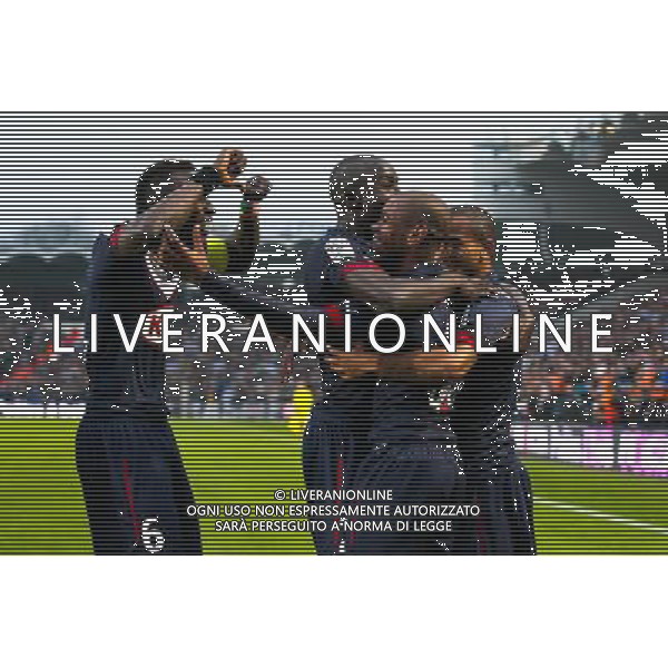 Joie Diego Rolan / groupe Bordeaux - 15.03.2015 - Bordeaux / Paris Saint Germain - 29e journee Ligue 1 Photo : Manuel Blondeau / Icon Sport AG ALDO LIVERANI SAS ONLY ITALY