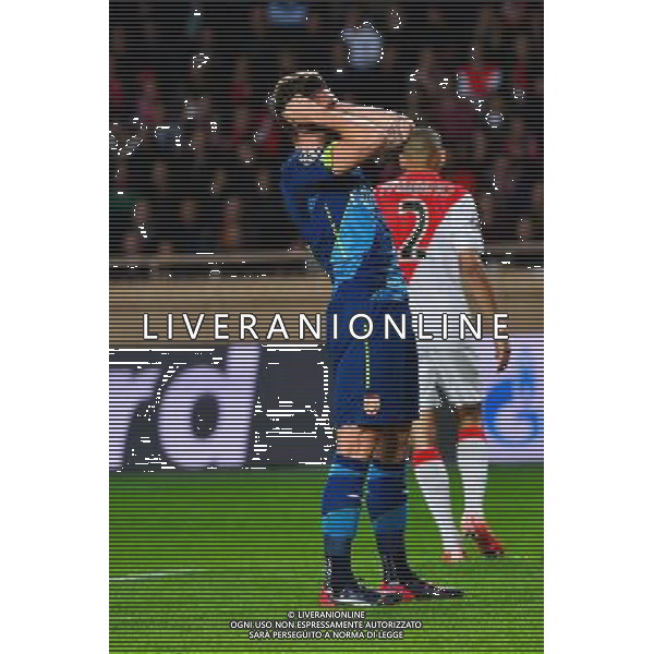 Olivier GIROUD - 17.03.2015 - Monaco / Arsenal - 1/8Finale Retour Champions League Photo : Winter Press / Icon Sport AG ALDO LIVERANI SAS ONLY ITALY