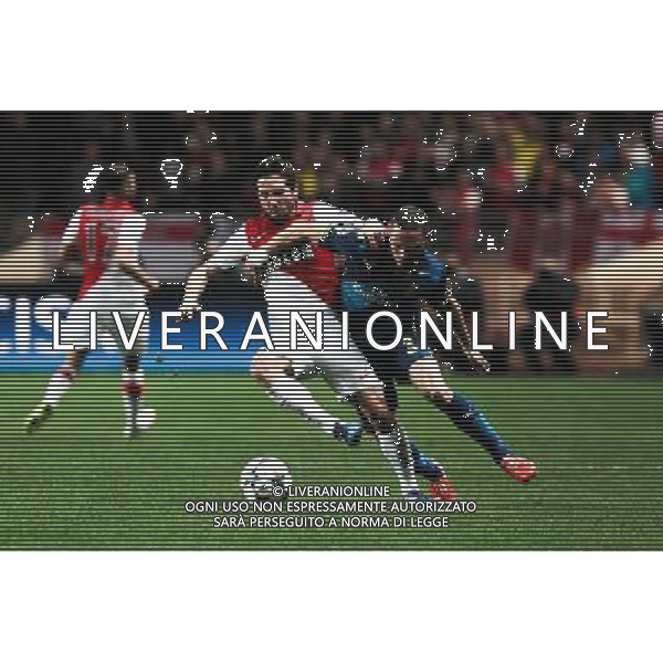 Joao MOUTINHO / Kieran GIBBS - 17.03.2015 - Monaco / Arsenal - 1/8Finale Retour Champions League Photo : Jean Christophe Magnenet / Icon Sport AG ALDO LIVERANI SAS ONLY ITALY