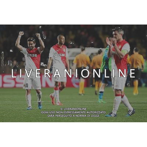 Joie Monaco - Joao MOUTINHO / Jeremy TOULALAN - 17.03.2015 - Monaco / Arsenal - 1/8Finale Retour Champions League Photo : Jean Christophe Magnenet / Icon Sport AG ALDO LIVERANI SAS ONLY ITALY