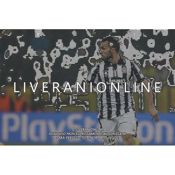 Fu§ball, firo : 18.03.2015 CL, Champions League, Saison 2014/2015, BVB, Borussia Dortmund, Juventus Turin,0:3 Torjubel, Freude, Carlos Tevez, Juventus Turin, halbe Figur, Gestik, Mimik, esultanza $worldrightsEs gelten unsere AGB, einsehbar auf www.firosportphoto.de, copyright by firo sportphoto: /Agenzia Aldo Liverani sas - ITALY ONLY - EDITORIAL USE ONLY