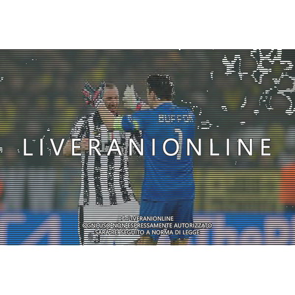 2015.03.18 DORTMUND UEFA CHAMPIONS LEAGUE ROUND OF 8 GAME SEASON 2014/2015 BORUSSIA DORTMUND - JUVENTUS TURYN RADOSC GIORGIO CHELLINI GIANLUIGI BUFFON, BRAMKA NA 0-2 - esultanza 2015.03.18 DORTMUND PILKA NOZNA UEFA LIGA MISTRZOW 1/8 PUCHARU SEZON 2014/2015 BORUSSIA DORTMUND - JUVENTUS TURYN N/Z RADOSC GIORGIO CHELLINI GIANLUIGI BUFFON, BRAMKA NA 0-2 FOTO PAWEL ANDRACHIEWICZ / PRESSFOCUS / NEWSPIX.PL --- Newspix.pl /Agenzia Aldo Liverani sas - ITALY ONLY - EDITORIAL USE ONLY *** Local Caption *** www.newspix.pl mail us: info@newspix.pl call us: 0048 022 23 22 222 --- Polish Picture Agency by Ringier Axel Springer Poland