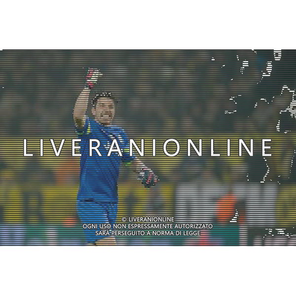 2015.03.18 DORTMUND UEFA CHAMPIONS LEAGUE ROUND OF 8 GAME SEASON 2014/2015 BORUSSIA DORTMUND - JUVENTUS TURYN GIANLUIGI BUFFON, RADOSC - esultanza 2015.03.18 DORTMUND PILKA NOZNA UEFA LIGA MISTRZOW 1/8 PUCHARU SEZON 2014/2015 BORUSSIA DORTMUND - JUVENTUS TURYN N/Z GIANLUIGI BUFFON, RADOSC FOTO PAWEL ANDRACHIEWICZ / PRESSFOCUS / NEWSPIX.PL --- Newspix.pl /Agenzia Aldo Liverani sas - ITALY ONLY - EDITORIAL USE ONLY *** Local Caption *** www.newspix.pl mail us: info@newspix.pl call us: 0048 022 23 22 222 --- Polish Picture Agency by Ringier Axel Springer Poland