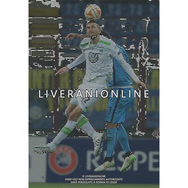 UEFA Europa League 2014/2015 Ottavi di Finale Ritorno Firenze - 19.03.2015 Inter-Wolfsburg Nella Foto:dost e guarin /Ph.Vitez-Ag. Aldo Liverani