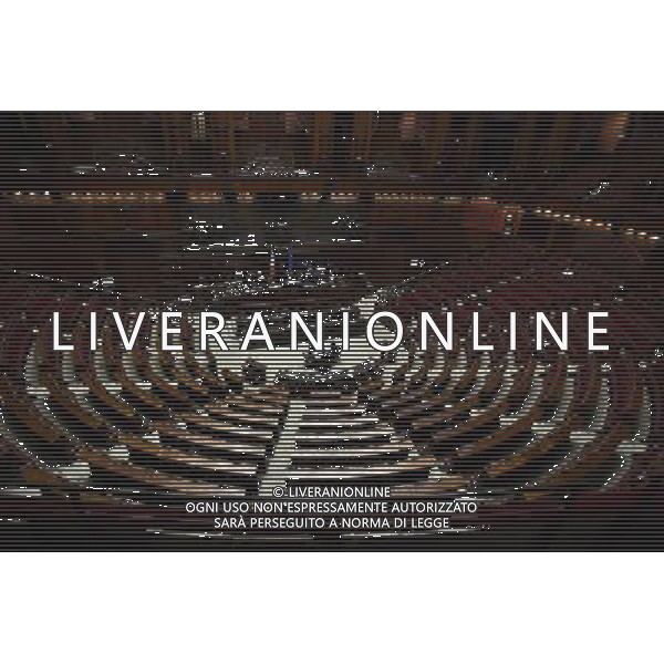 Informativa del ministro delle Infrastrutture alla Camera Roma 20 marzo 2015 nella foto i banchi dell\'aula ©Corradetti/Agenzia Aldo Liverani sas
