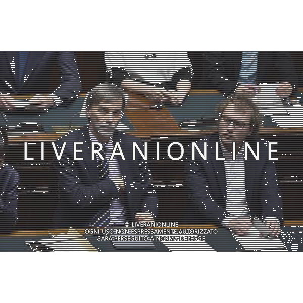 Informativa del ministro delle Infrastrutture alla Camera Roma 20 marzo 2015 nella foto Graziano Del Rio e Luca Lotti ©Corradetti/Agenzia Aldo Liverani sas