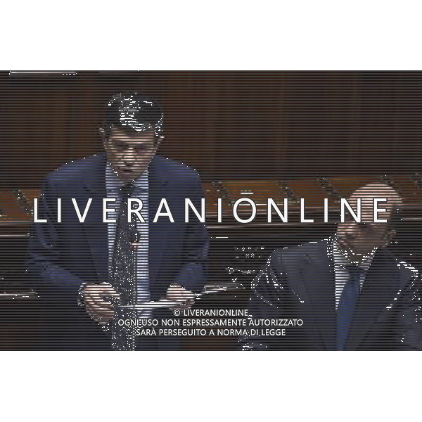 Informativa del ministro delle Infrastrutture alla Camera Roma 20 marzo 2015 nella foto Maurizio Lupi e Angelino Alfano ©Corradetti/Agenzia Aldo Liverani sas