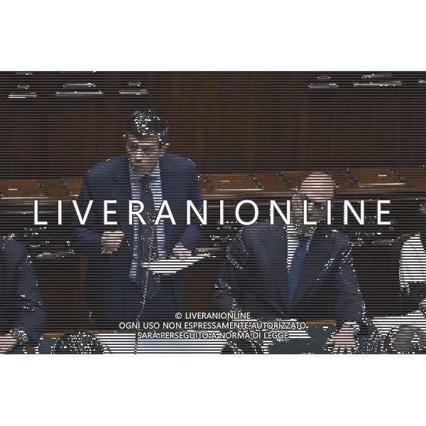 Informativa del ministro delle Infrastrutture alla Camera Roma 20 marzo 2015 nella foto Maurizio Lupi e Angelino Alfano ©Corradetti/Agenzia Aldo Liverani sas