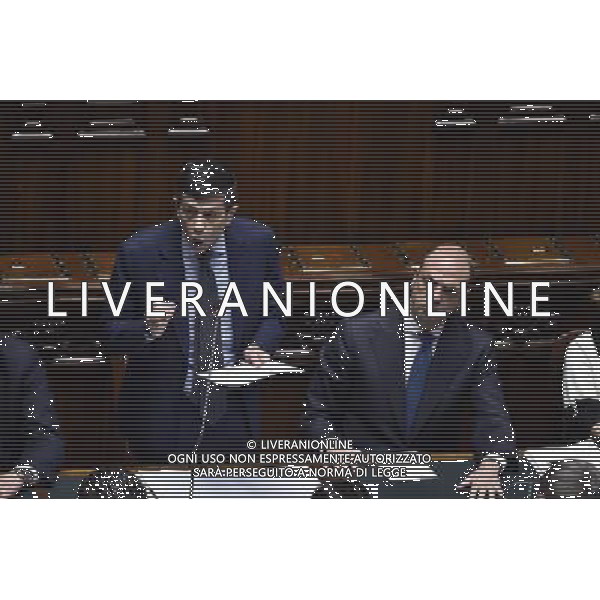 Informativa del ministro delle Infrastrutture alla Camera Roma 20 marzo 2015 nella foto Maurizio Lupi e Angelino Alfano ©Corradetti/Agenzia Aldo Liverani sas