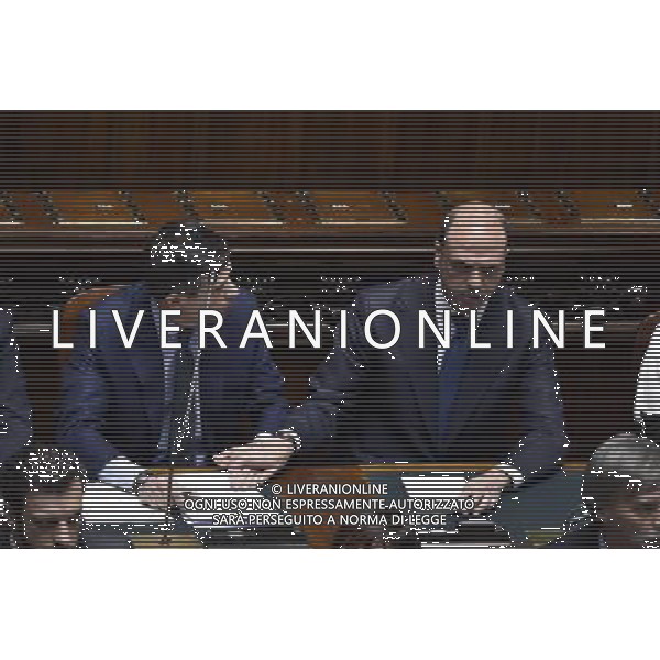 Informativa del ministro delle Infrastrutture alla Camera Roma 20 marzo 2015 nella foto Maurizio Lupi e Angelino Alfano ©Corradetti/Agenzia Aldo Liverani sas