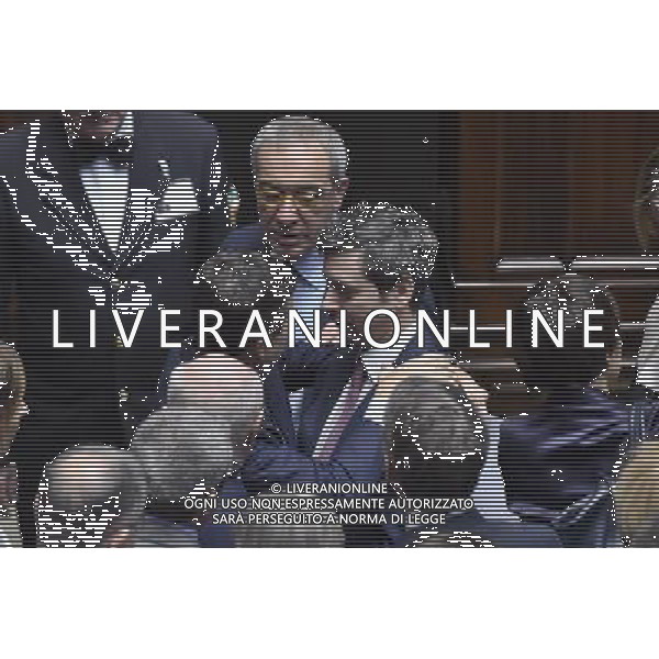 Informativa del ministro delle Infrastrutture alla Camera Roma 20 marzo 2015 nella foto Maurizio Lupi abbracciato da Andrea Orlando ©Corradetti/Agenzia Aldo Liverani sas