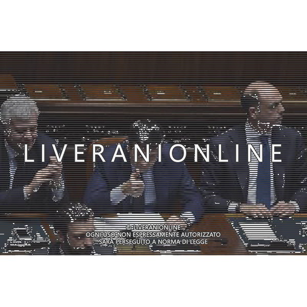 Informativa del ministro delle Infrastrutture alla Camera Roma 20 marzo 2015 nella foto Maurizio Lupi e Angelino Alfano ©Corradetti/Agenzia Aldo Liverani sas