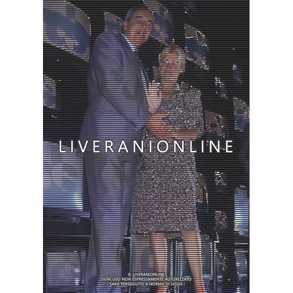 RETROSPETTIVA BRUNO PIZZUL GIORNALISTA SPORTIVO NELLA FOTO BRUNO PIZZUL GIORNALISTA TELEVISIVO RAI CON LUCIANA VESCHI D\'ASNACH AG ALDO LIVERANI SAS