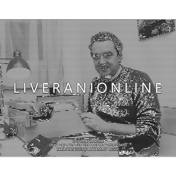 RETROSPETTIVA BRUNO PIZZUL GIORNALISTA SPORTIVO NELLA FOTO BRUNO PIZZUL GIORNALISTA TELEVISIVO RAI AG ALDO LIVERANI SAS