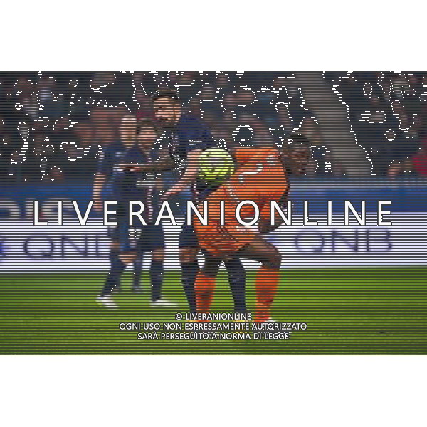 Ezequiel LAVEZZI / Lamine KONE - 20.03.2015 - Paris Saint Germain / Lorient - 30e journee Ligue 1 Photo : Dave Winter / Icon Sport AG ALDO LIVERANI SAS ONLY ITALY