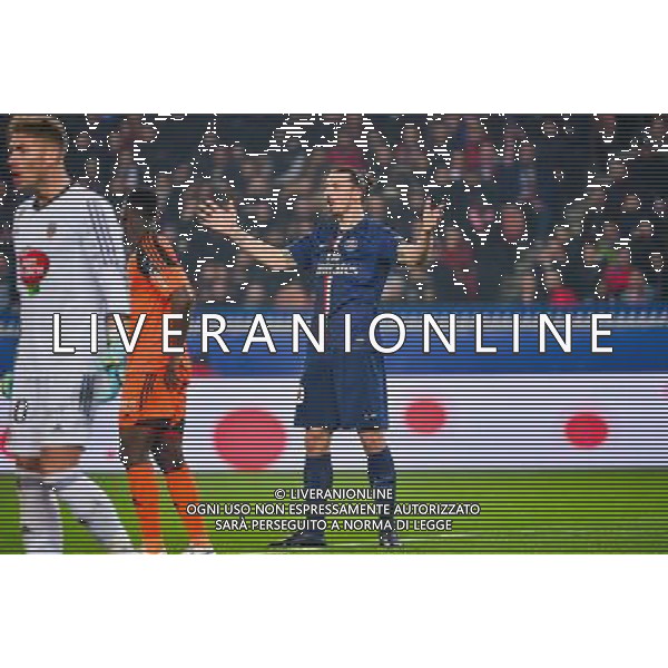 Zlatan IBRAHIMOVIC - 20.03.2015 - Paris Saint Germain / Lorient - 30e journee Ligue 1 Photo : Dave Winter / Icon Sport AG ALDO LIVERANI SAS ONLY ITALY