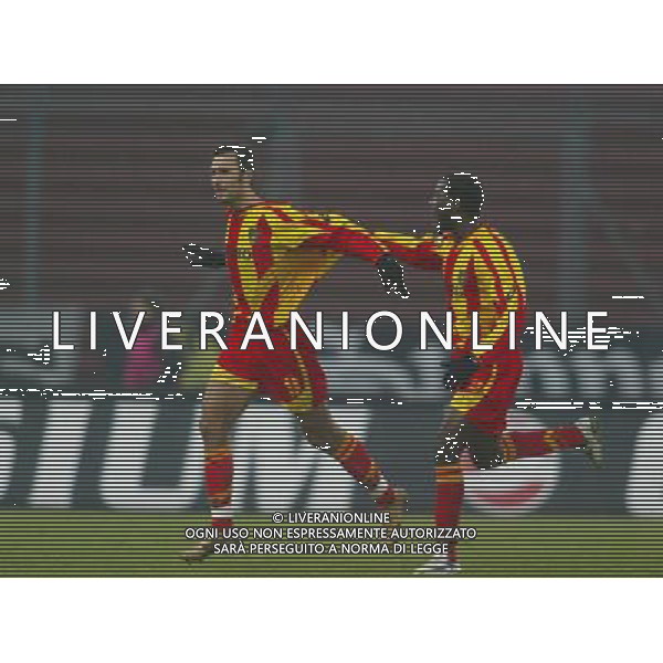 udine 13/01/2005 coppa italia udinese-lecce nella foto VUCINIC Mirko esulta per il 1-4 ag.aldo liverani-venezia