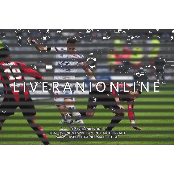Maxime GONALONS / Carlos EDUARDO - 21.03.2015 - Lyon / Nice - 30eme journee de Ligue 1 - Photo : Jean Paul Thomas / Icon Sport AG ALDO LIVERANI SAS ONLY ITALY